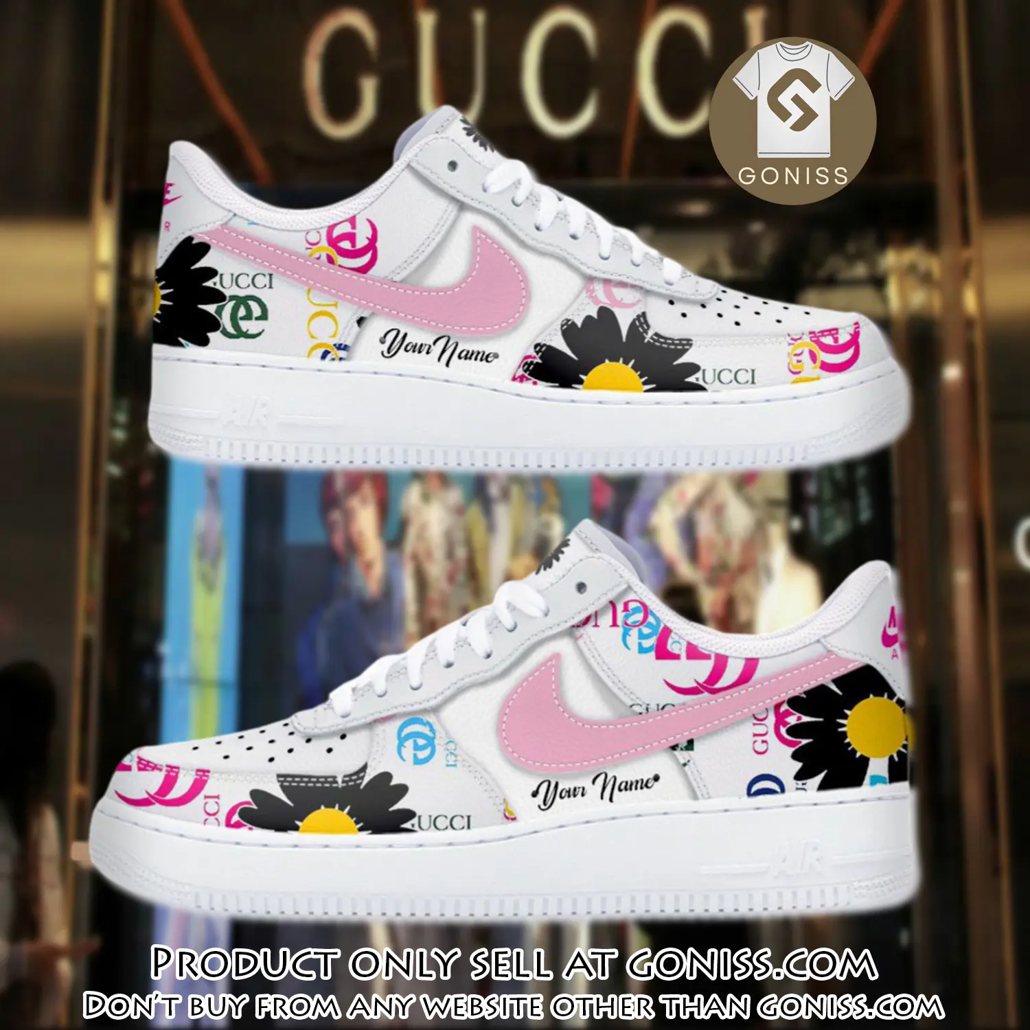 Personalized gucci luxury air force 1 sneakers limited af1 shoes oaf1011 gn5022964
